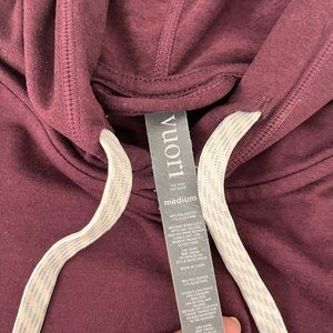 Vuori Halo Hoodie in burgundy - Size M
